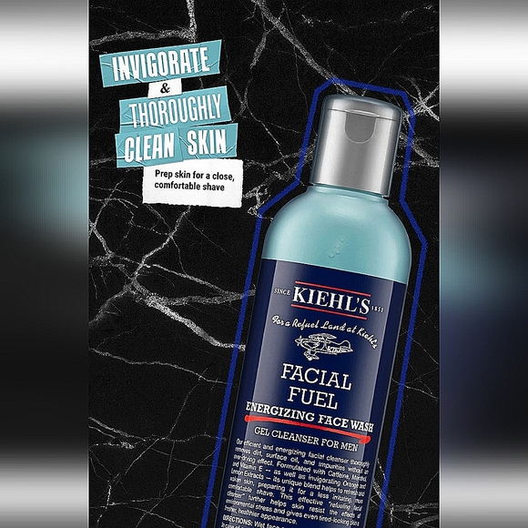 Kiehl's Facial Fuel Energizing Face Wash Gel Cleanser for Men - Picture 5 of 11